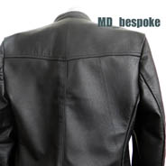 Leather biker jacket i back